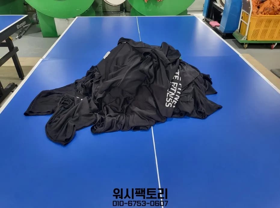 운동복 세탁 — 고온으로 돌리고 충분히 말립니다