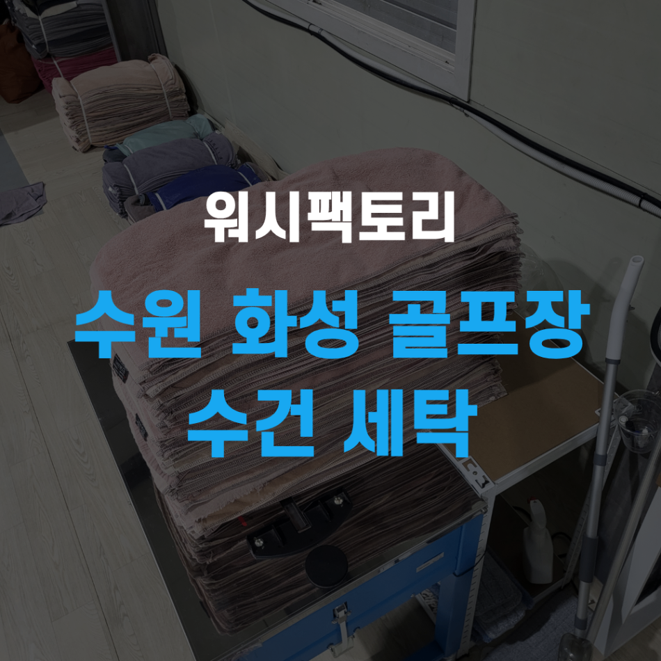 수원 화성 골프장 수건 세탁 수거 주기 비용 결정하는 기준